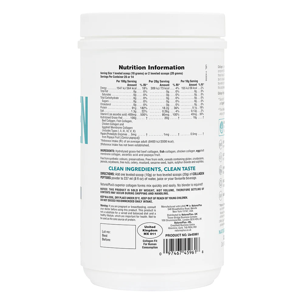COLLAGEN POWDER W/VITAMIN C 280 G