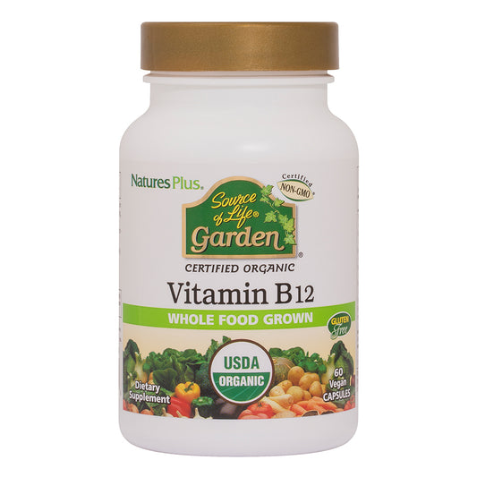 SOL GRDN ORGANIC VIT B-12 1000MCG CAP 60