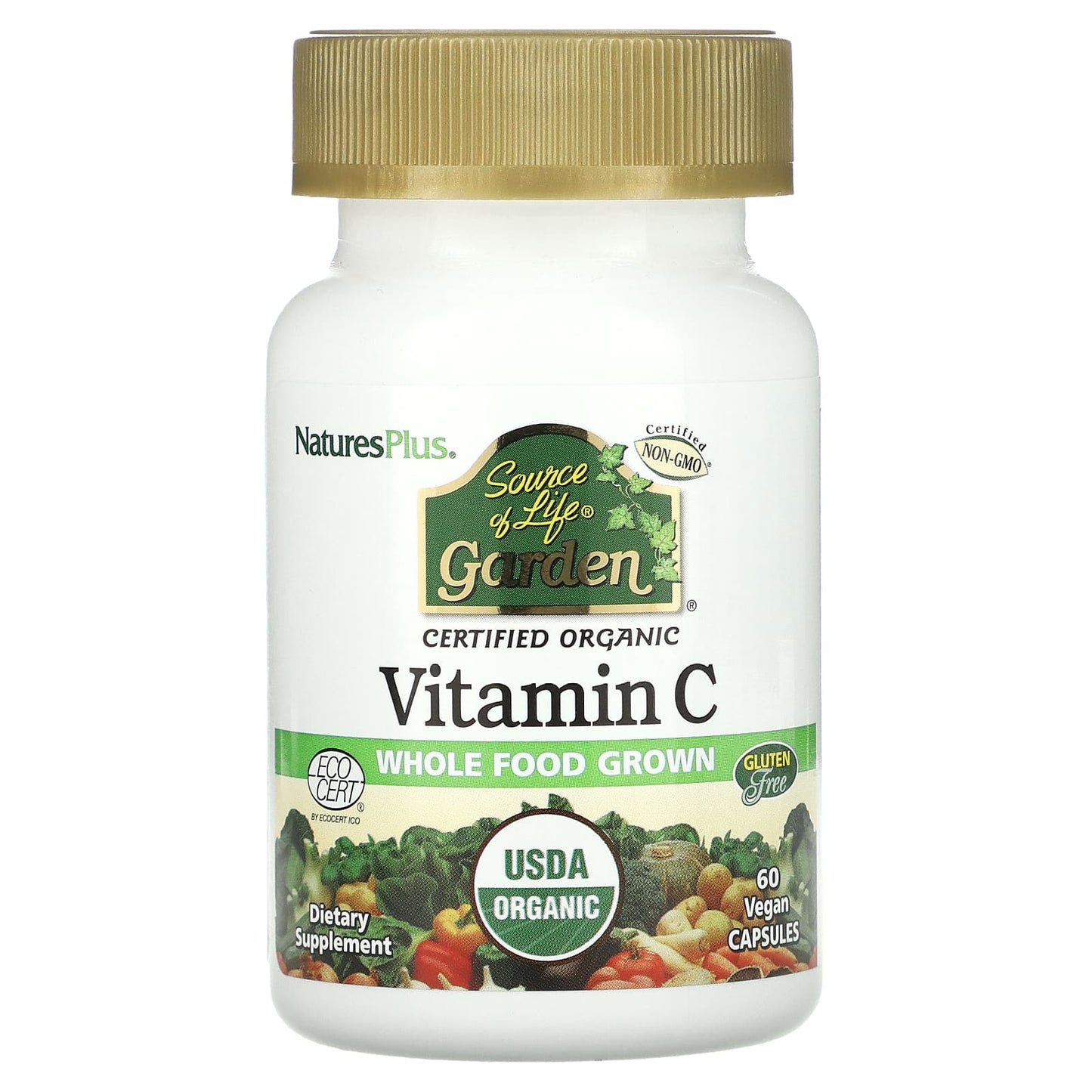 SOL GARDEN ORGANIC VIT C 500 MG VCAP 60