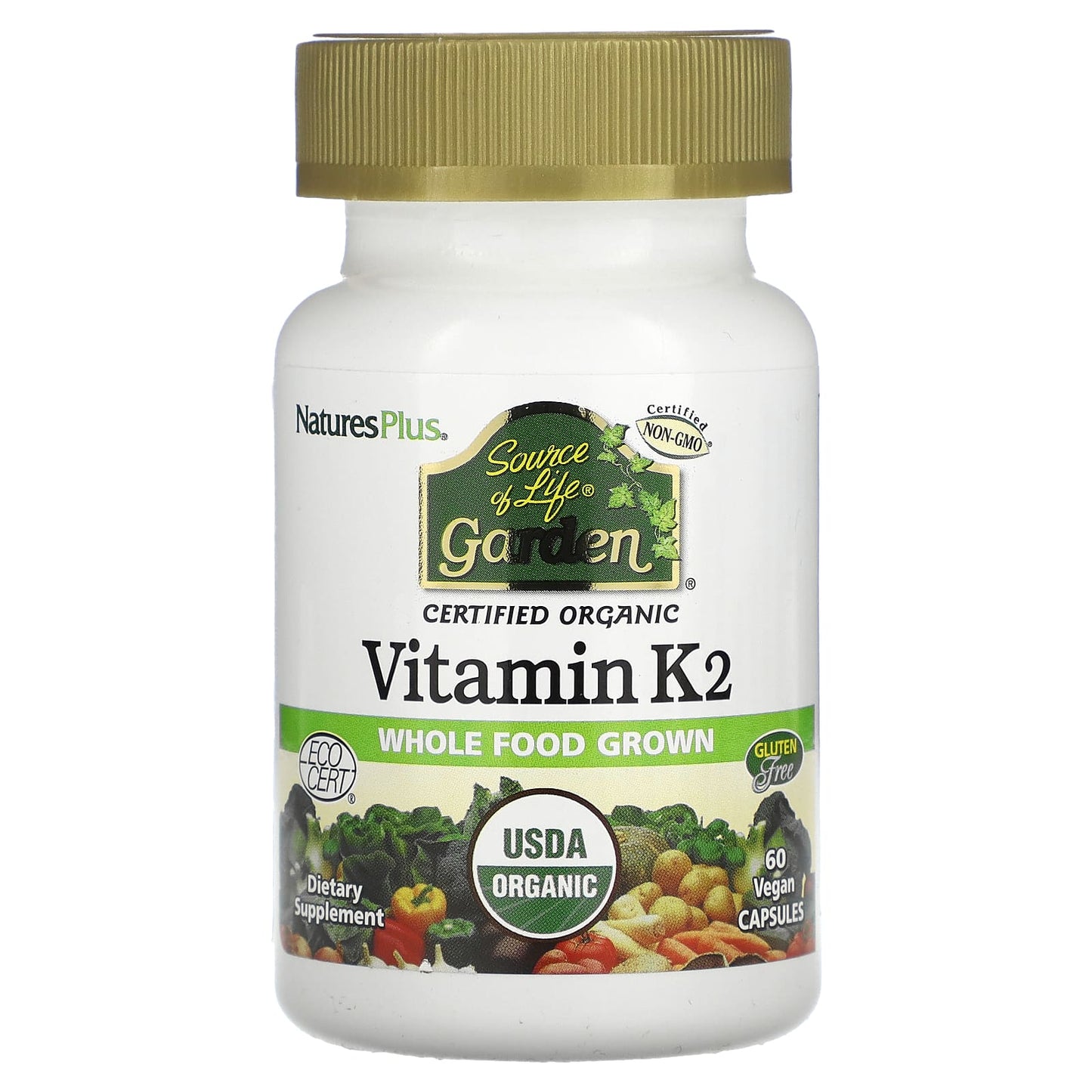 SOL GARDEN ORGANIC VIT K2 120MCG VCAP 60