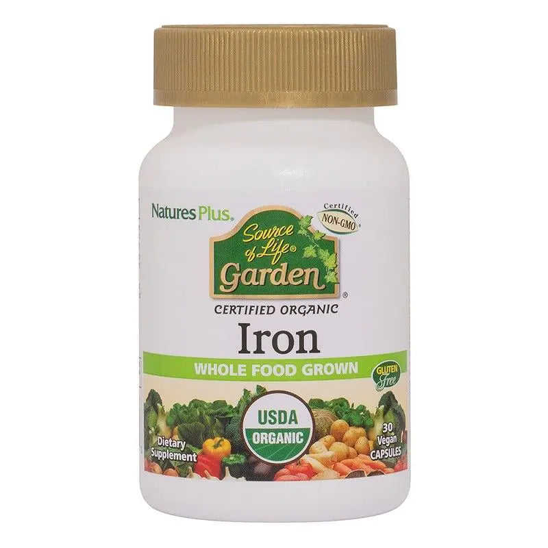 SOL GARDEN ORGANIC IRON 18 MG CAP 30